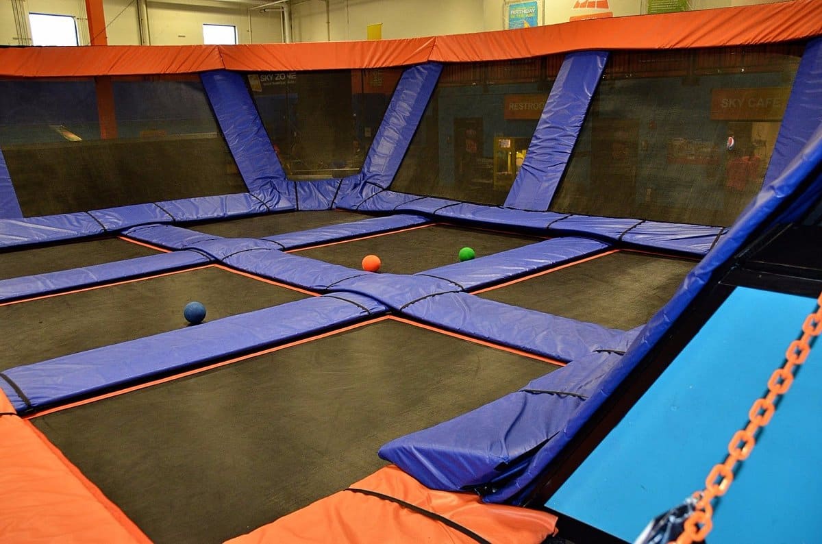 Trampoline courts ready for dodgeball